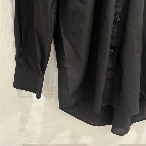 BALMAIN Collar Button Up Black Shirt - Picture 5 of 13